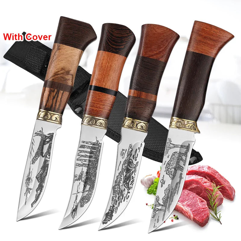 InLeung Hand Forged Boning Knife – Wood Handle, Stainless Steel Boning Knife Axl