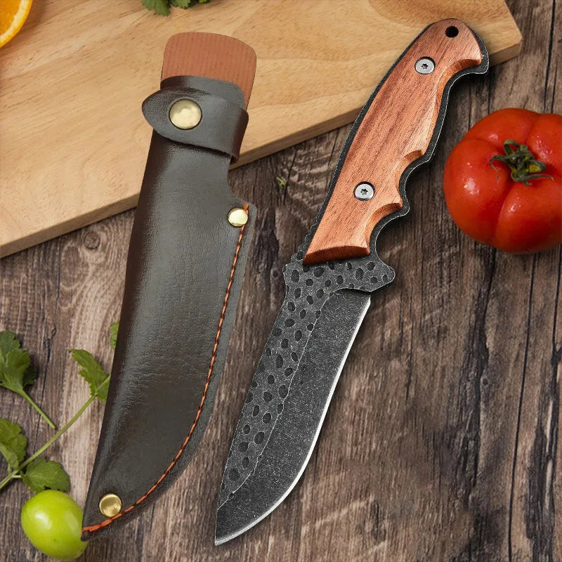 InLeung Handmade Forged Boning Butcher Chef Knife | Steel Forged Kitchen Knife Axl