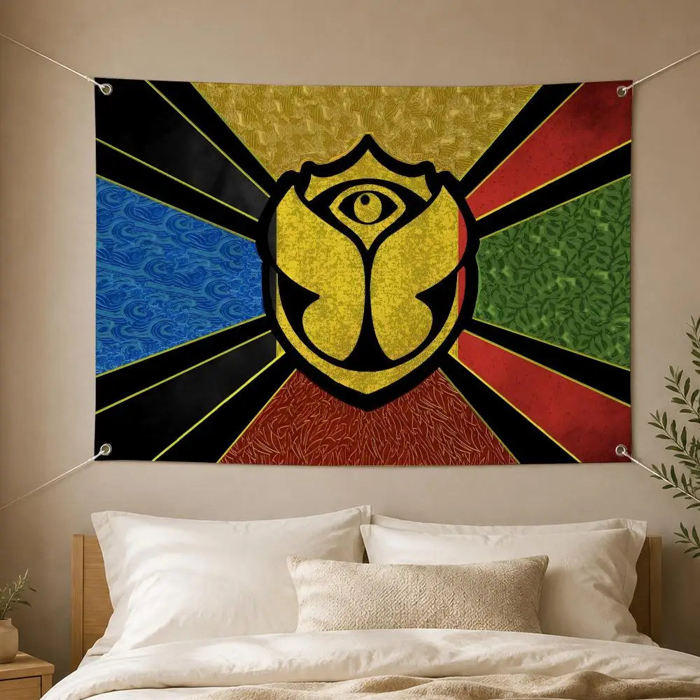 Tomorrowland Festival Flag Banner – Indoor & Outdoor Wall Decor Festival Flag Banner Axl