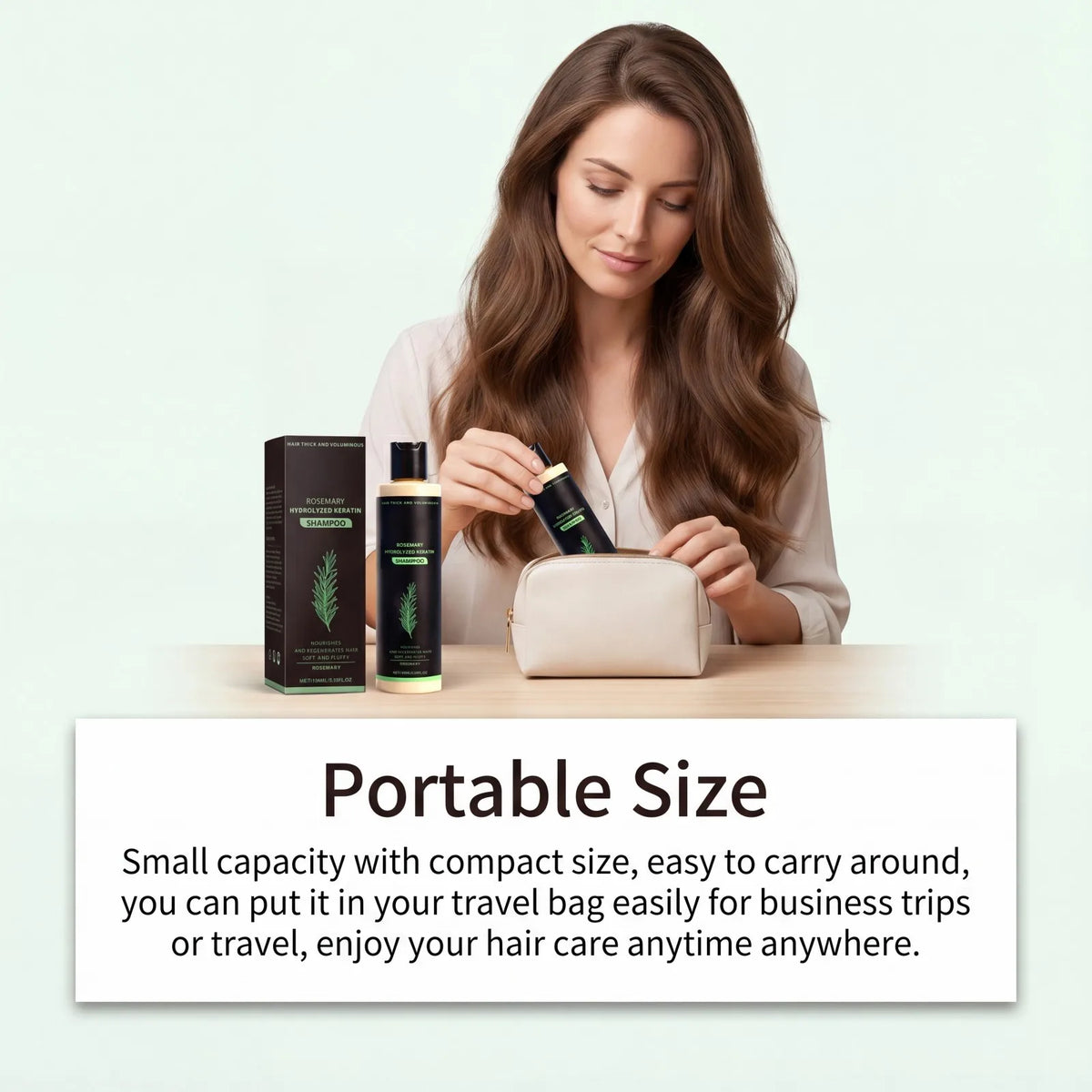 2-in-1 Rosemary Keratin Shampoo – Volumizing & Nourishing 100ml Hair Care Shampoo Axl
