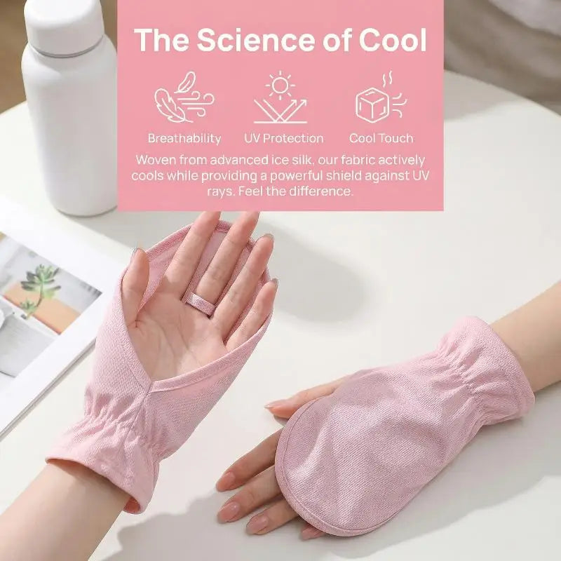 UV Blocking Gloves for Women – Sun Protection Driving & Cycling Sun Protection Gloves Axl