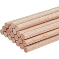 20Pcs Beech Wood Dowel Rods 8mm x 11.8" – Unfinished Craft Sticks Wood Dowel Rods Axl AECH04-18867