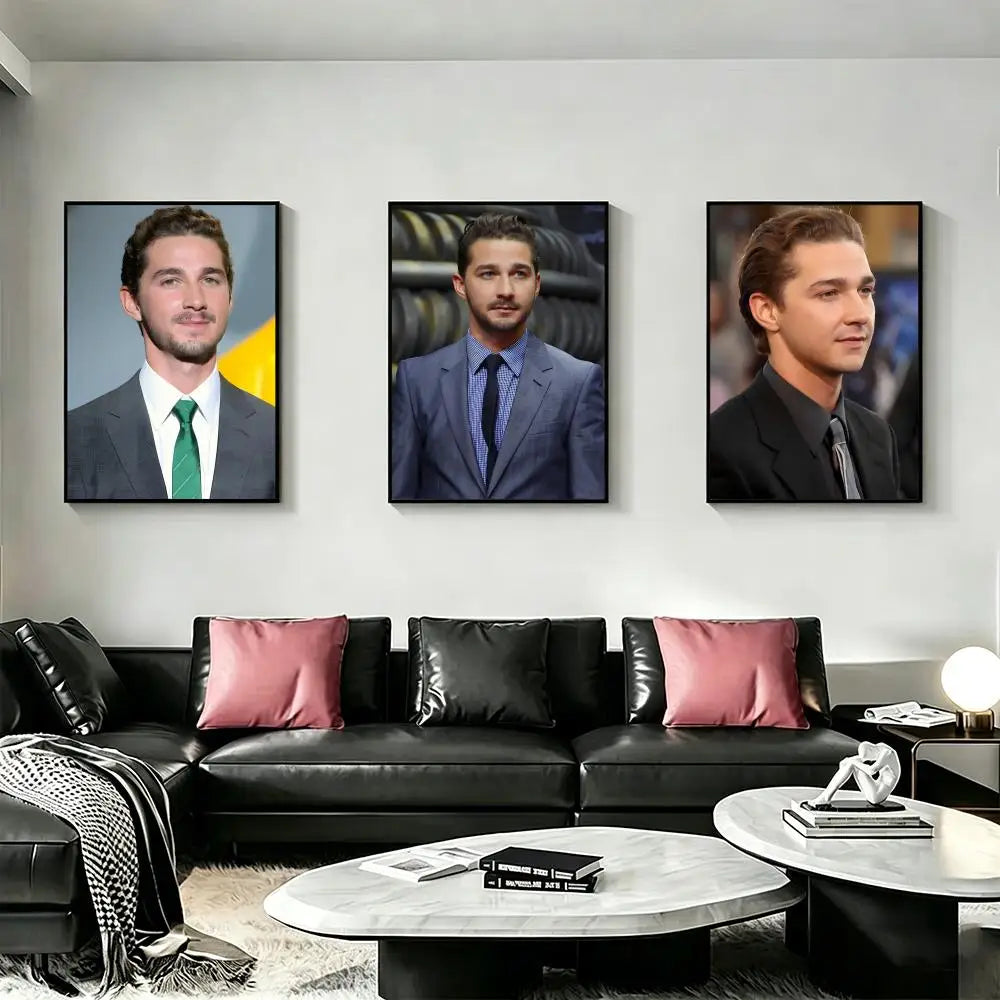 Shia LaBeouf HD Art Poster – Waterproof Sticky Wall Decor Wall Art Poster Axl