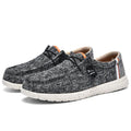 Men's Canvas Loafers – Breathable Flat Casual Walking Shoes Canvas Loafers Axl Dark gray 46