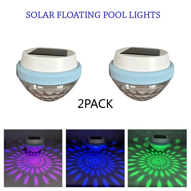Solar Floating Ball Light – RGB LED Color Changing Pool Lamp Solar Floating Light Axl 2pcs peach-shaped