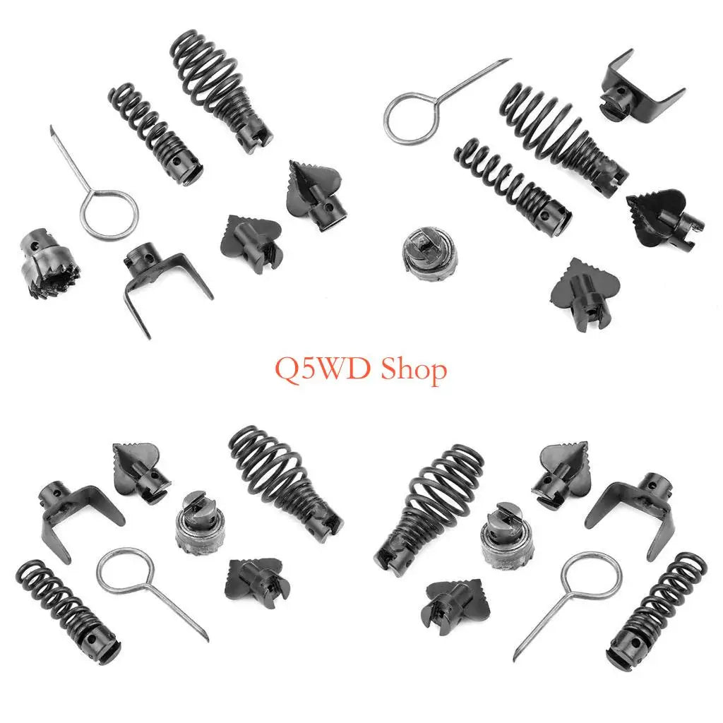 7-Piece Drain Cleaner Cutter Head Set | 16mm Manganese Steel Drain Cutter Head Set Axl CN