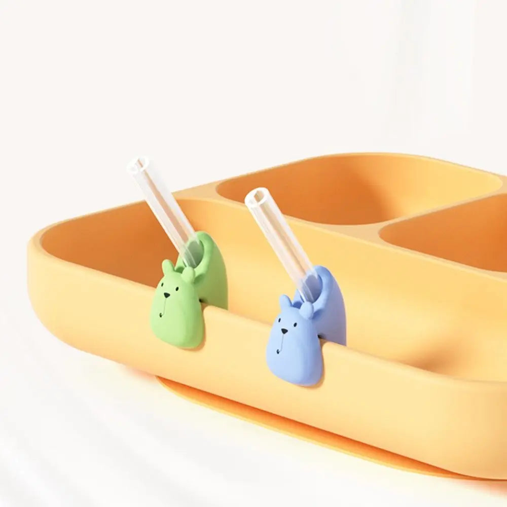 Soft Silicone Baby Buckle Straw – Portable Kids Cup Accessory Baby Feeding Straw Axl