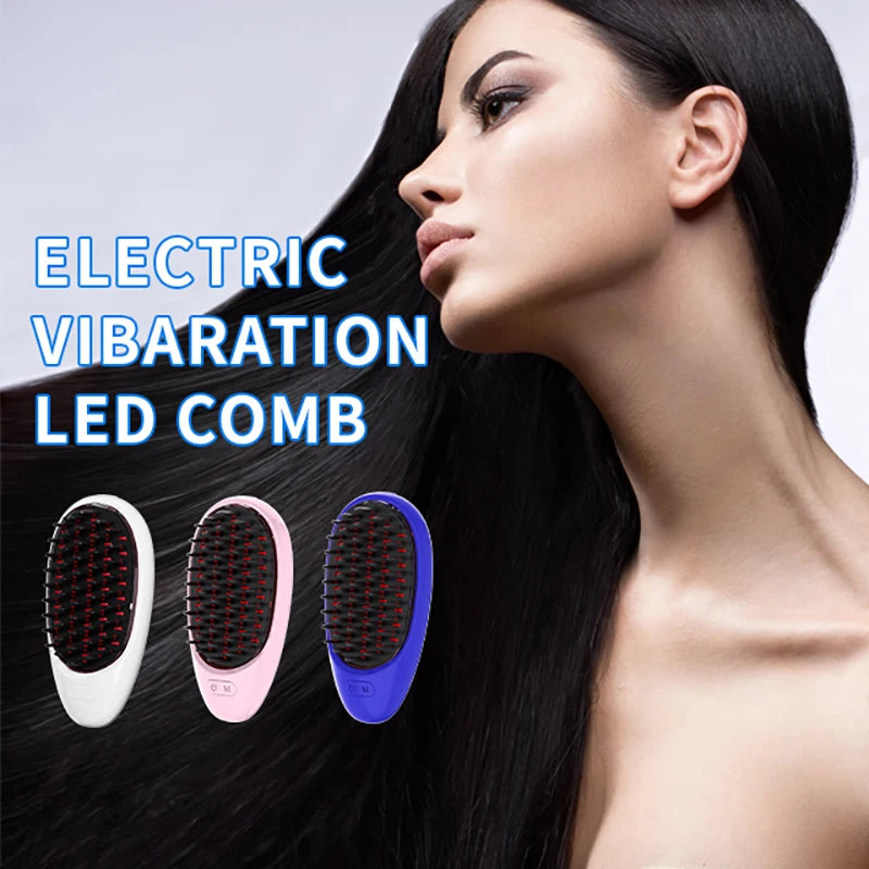 Red & Blue Light Electric Massage Comb – Scalp Care Tool Electric Scalp Massager Axl