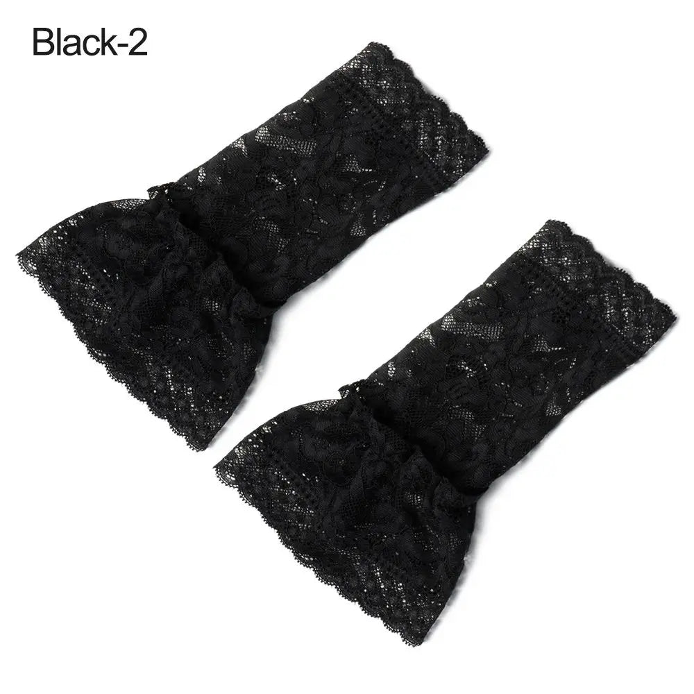 Lace Ruffle Detachable Fake Cuffs – Decorative Sleeve Cuffs Decorative Sleeve Cuffs Axl black-style2