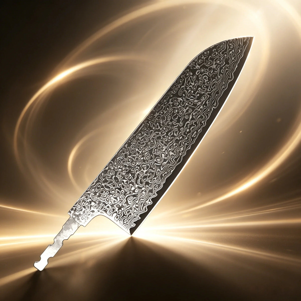 Damascus Steel Santoku Knife Blank – Hand Forged DIY Blade Knife Blank Blade Axl