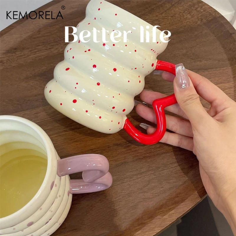 KEMORELA Caterpillar Ceramic Mug – Cute Coffee & Tea Cup Ceramic Novelty Mug Axl