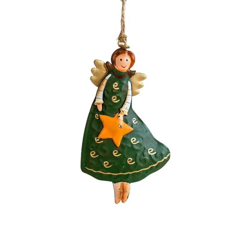Wrought Iron Christmas Hanging Ornaments – Angel & Santa Christmas Ornament Axl 1-B