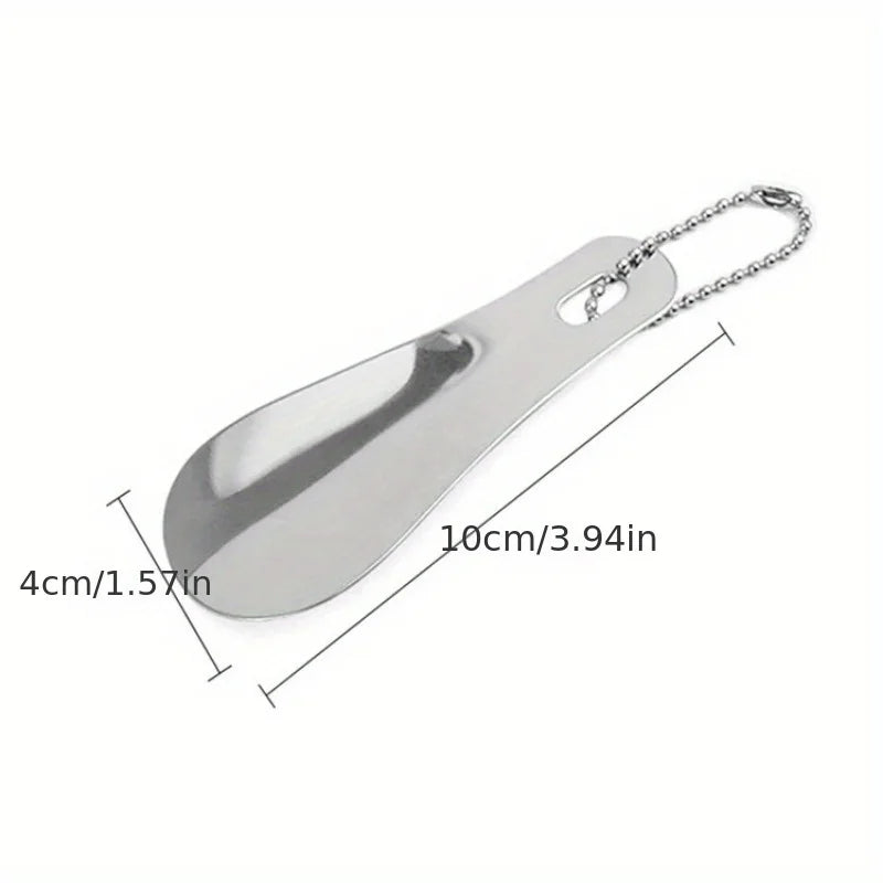 Stainless Steel Shoehorn – Portable Metal Shoe Horn for Travel Shoe Horn Axl