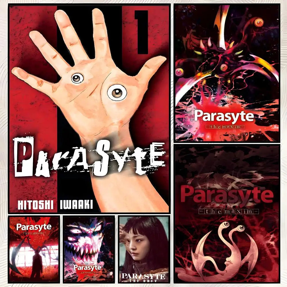 Parasyte Anime Self-Stick Wall Poster – HD Waterproof Art Print Anime Wall Poster Axl