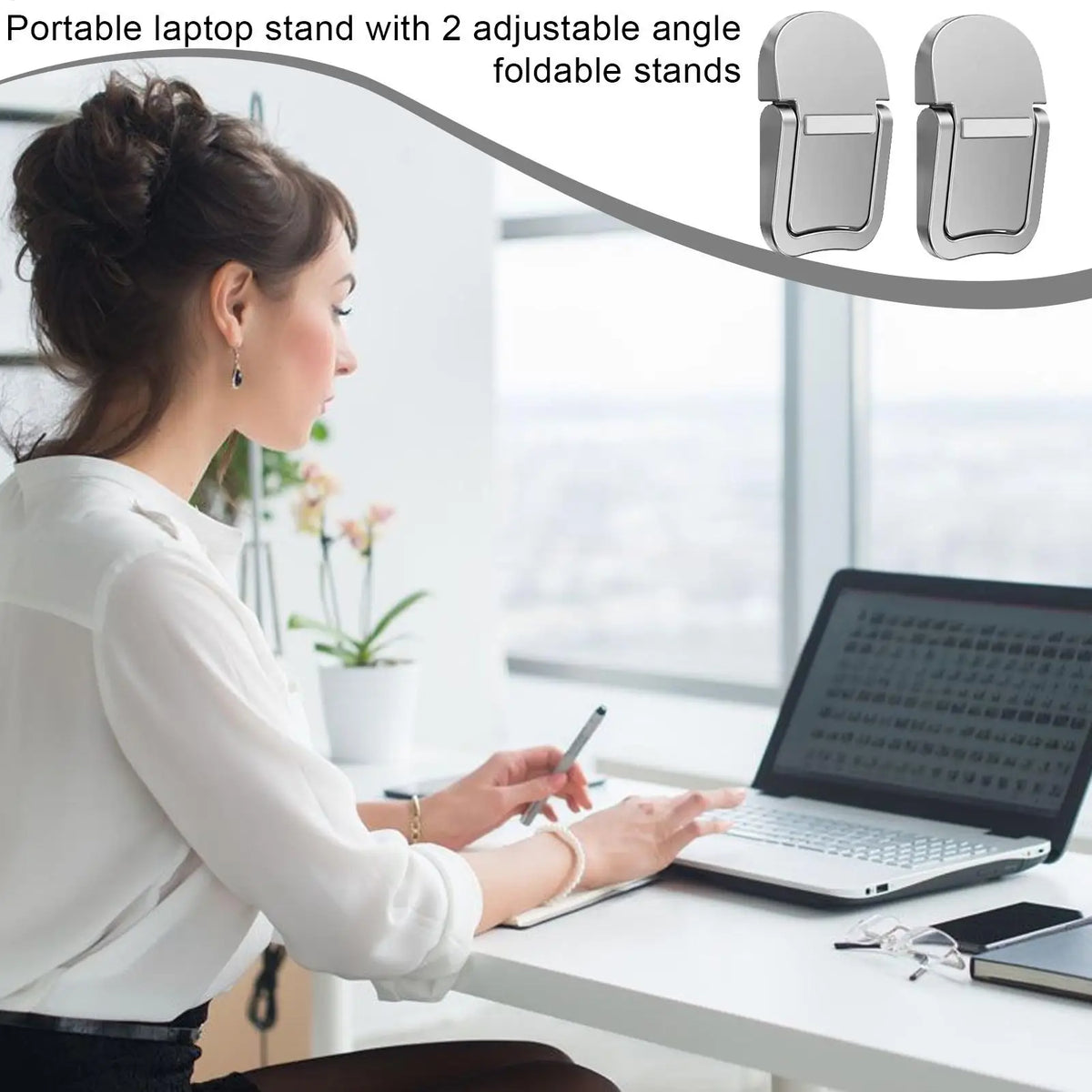 Foldable Laptop Stand – Lightweight Cooling Desk Holder Laptop Stand Axl