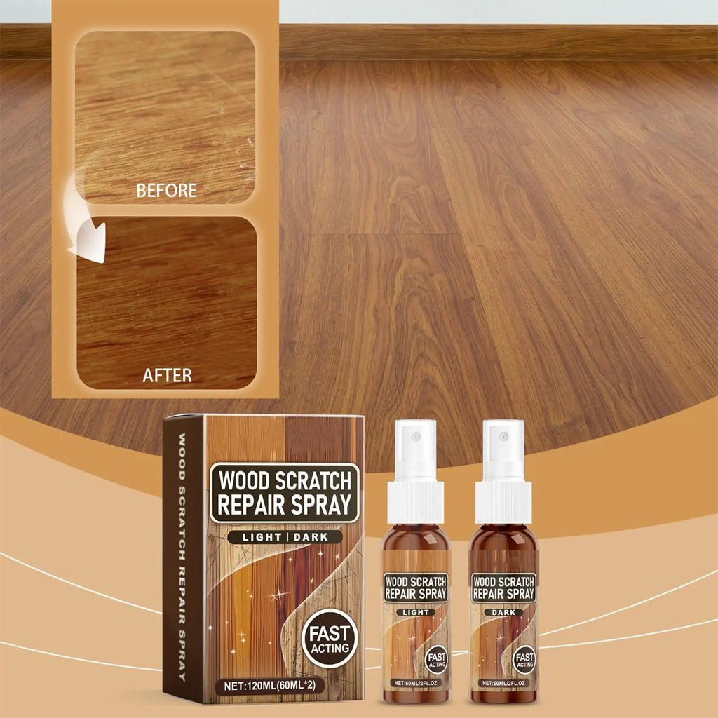 Wood Floor Scratch Repair Spray – Restore Shine 2-Pack Floor Scratch Repair Axl