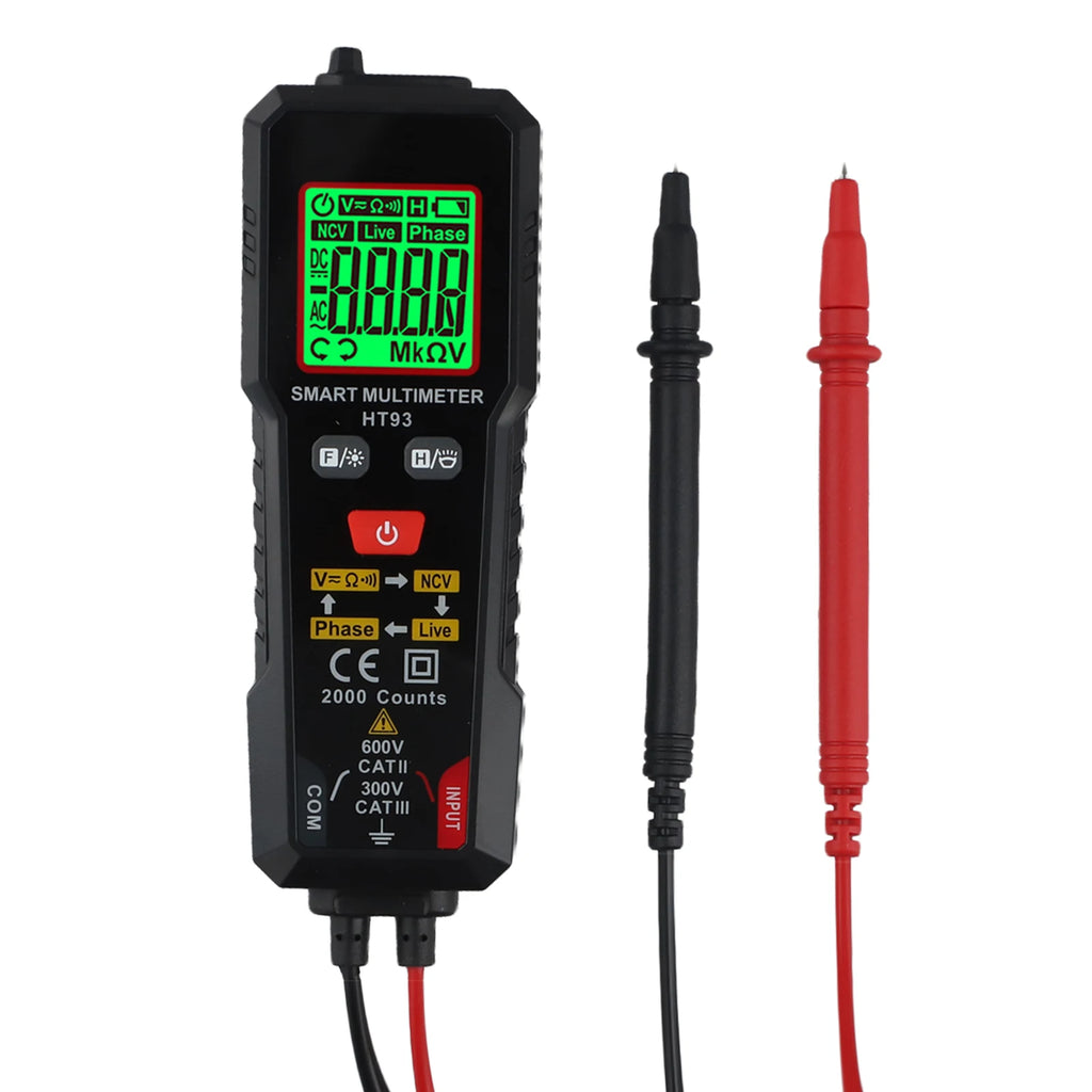 Auto Range Digital Multimeter – NCV, LED Flashlight & Data Hold Digital Multimeter Axl