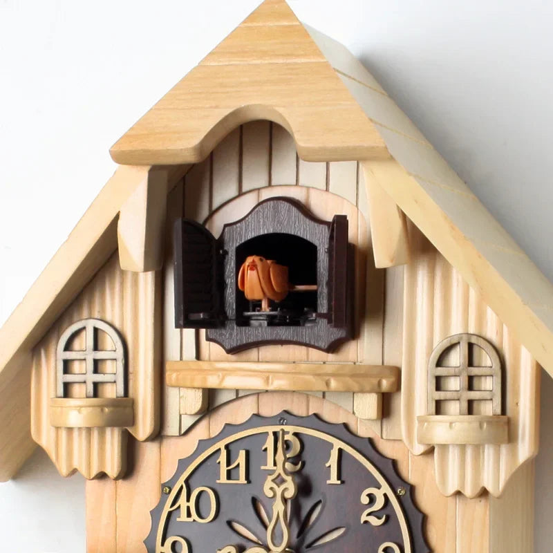 Solid Wood Cuckoo Clock – Vintage 20" Pendulum Wall Clock Cuckoo Wall Clock Axl