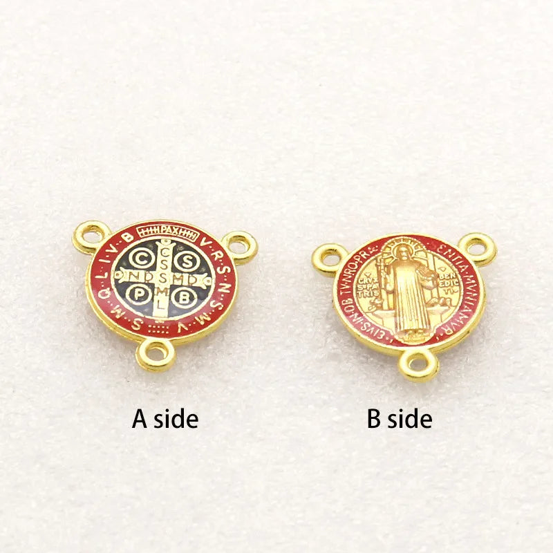 20-Pc St. Benedict Cross Pendants – DIY Jewelry Connectors Cross Pendant Connectors Axl