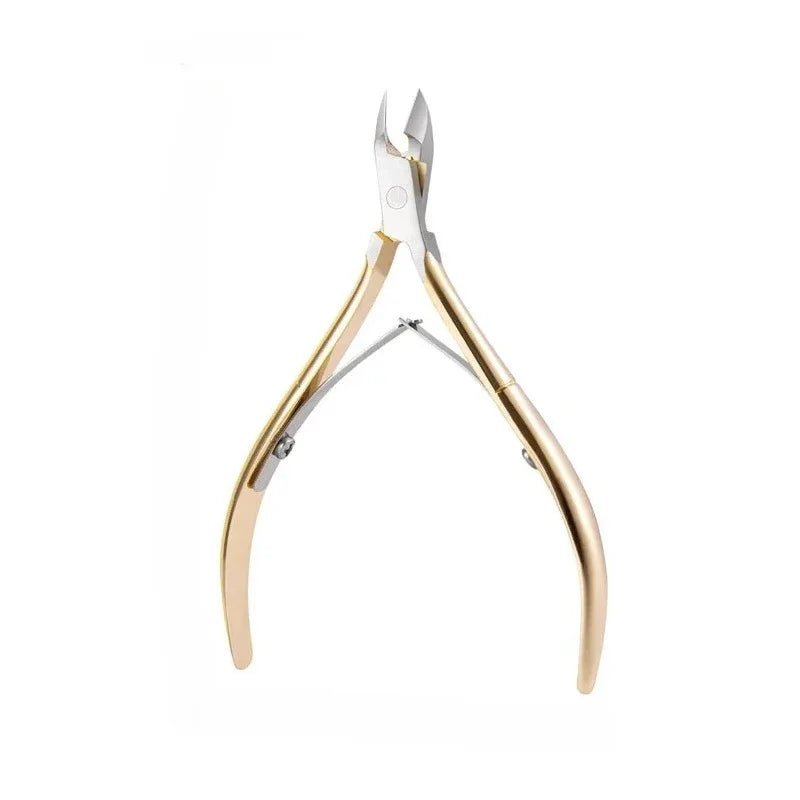 Stainless Steel Cuticle Nipper – Manicure & Pedicure Trimmer Cuticle Nipper Axl B-Gold