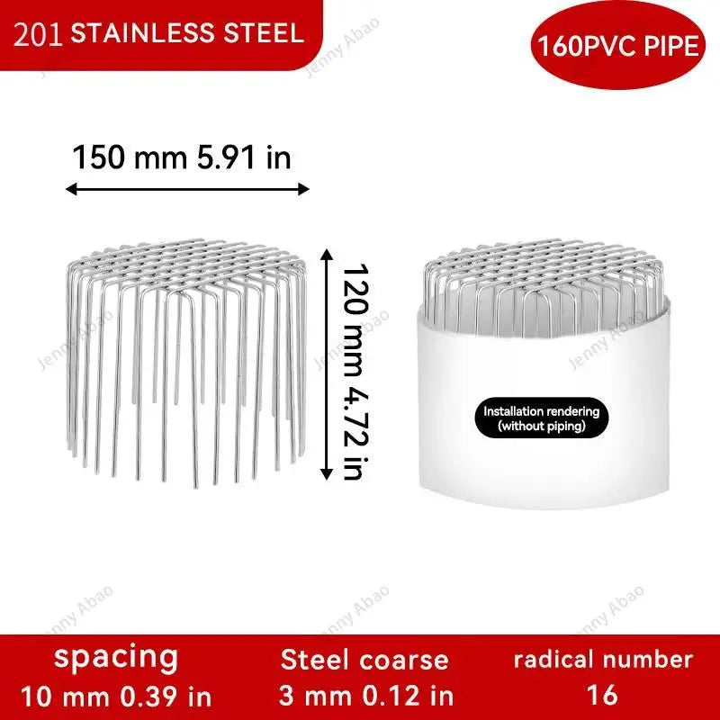 Round Stainless Steel Floor Drain Cover – Anti-Clog Balcony Floor Drain Cover Axl 160A