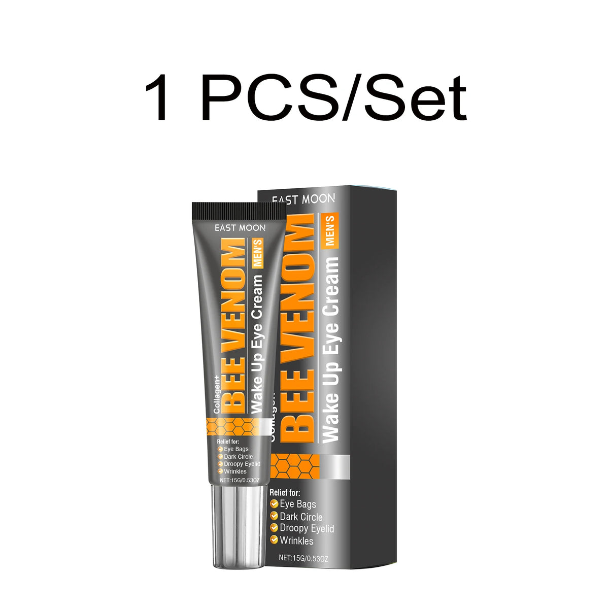 Bee Venom Eye Cream, Essence & Patches – Men's Eye Set Eye Care Set Axl Eye Cream 1PCS