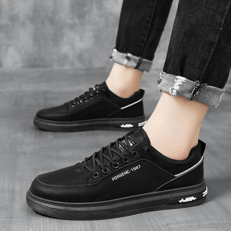 Men's Slip-On Casual Sneakers | Non-Slip Thick Sole Shoes Men's Casual Sneakers Axl