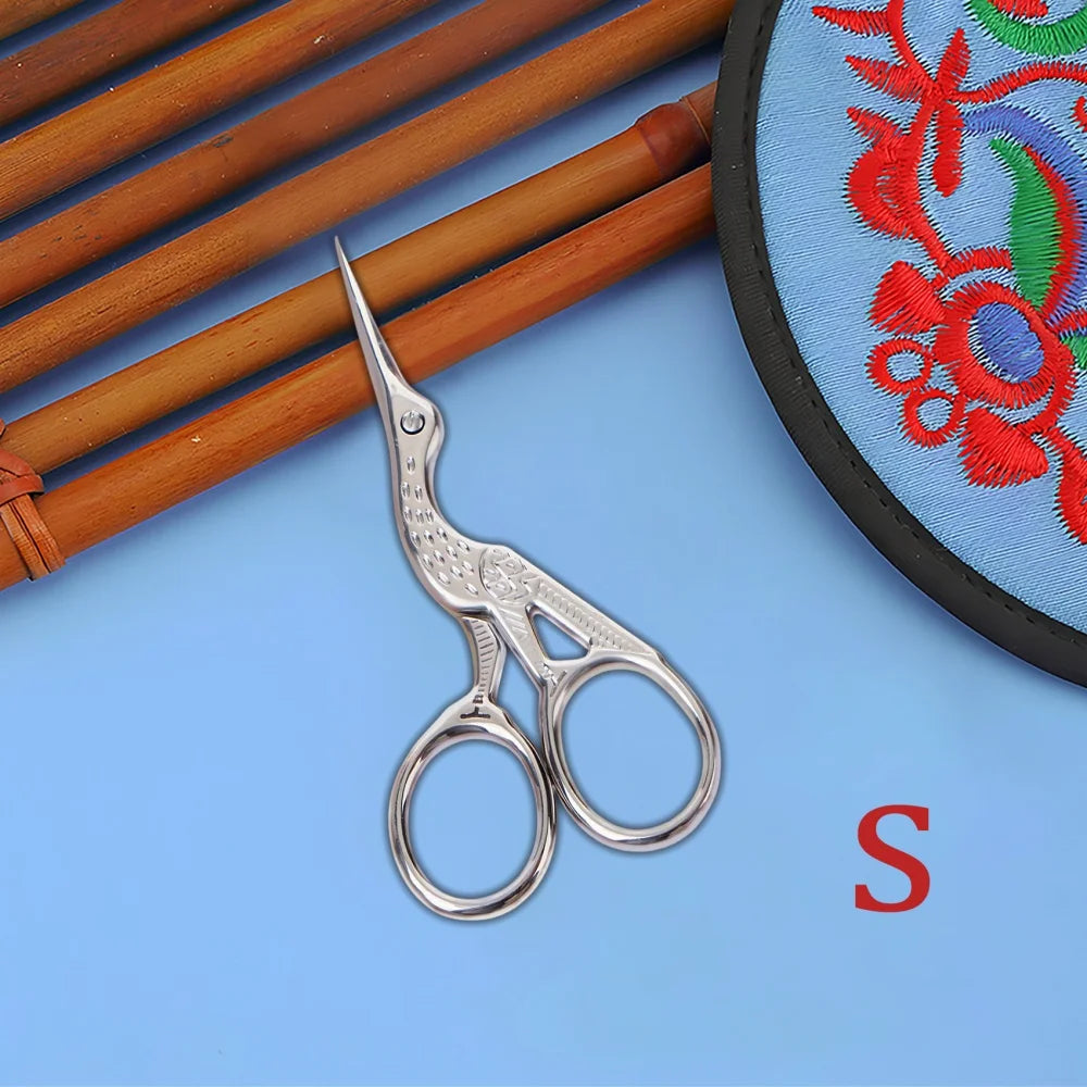 Retro Vintage Embroidery Scissors – Stainless Steel Craft Tool Embroidery Scissors Axl Silvery-S