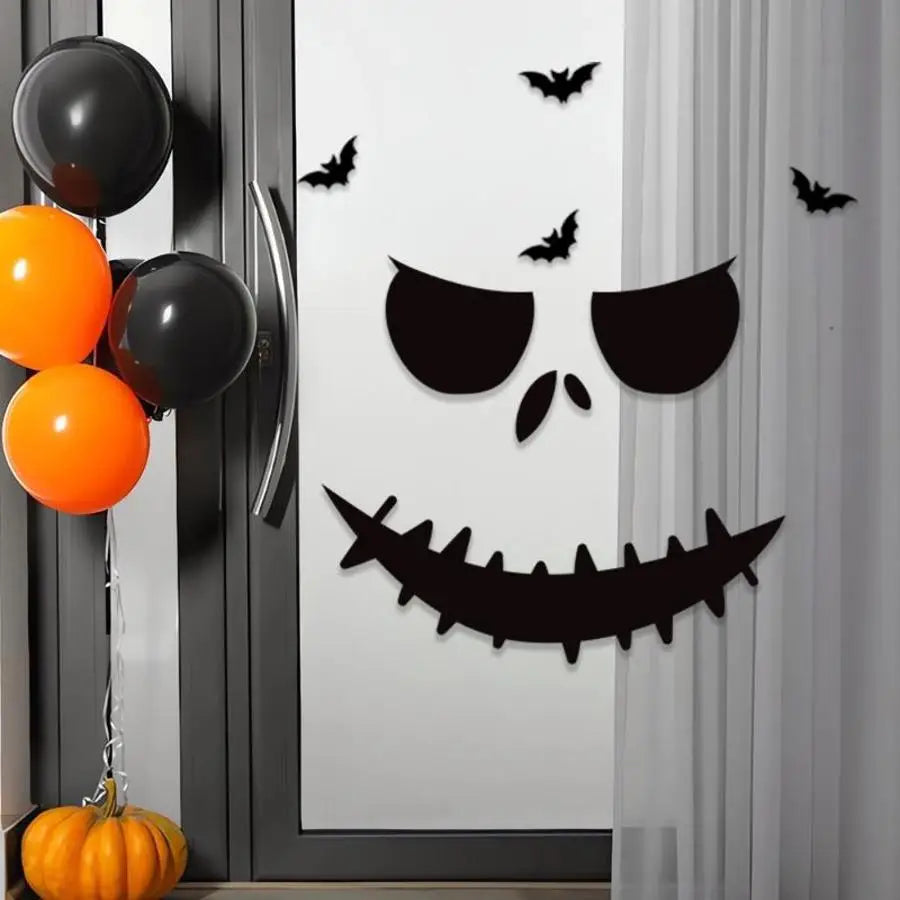 Halloween Wall Sticker – Removable Waterproof Door & Window Decal Halloween Wall Decal Axl