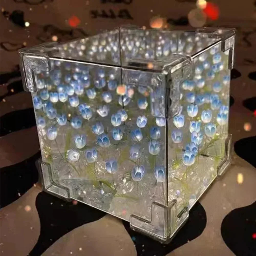 DIY Tulip 3D Night Lamp Kit – Flower Cube LED Gift Set DIY Night Lamp Kit Axl