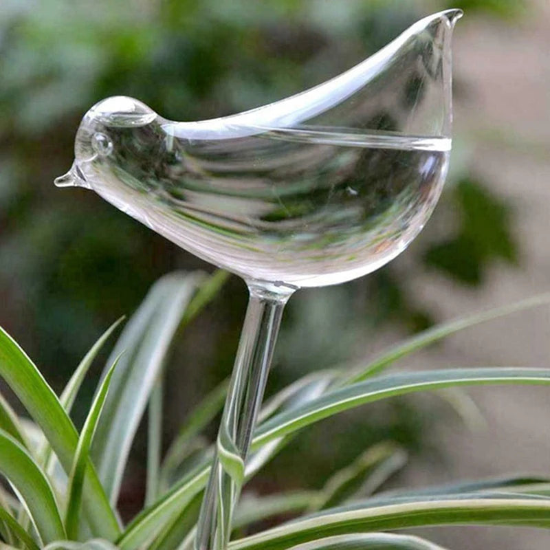 Bird-Shape Self-Watering Globe – Clear Glass Plant Waterer Self-Watering Globe Axl plastic