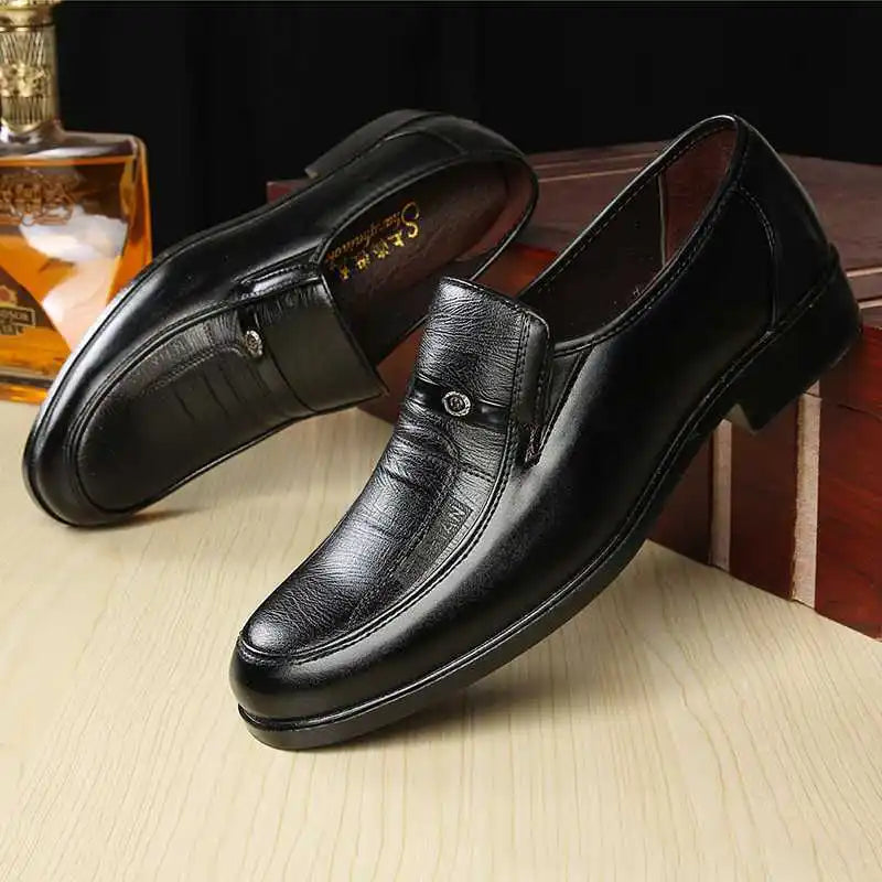 Men's Plus Size Slip-On Dress Loafers | Business Casual Shoes Men's Dress Loafers Axl