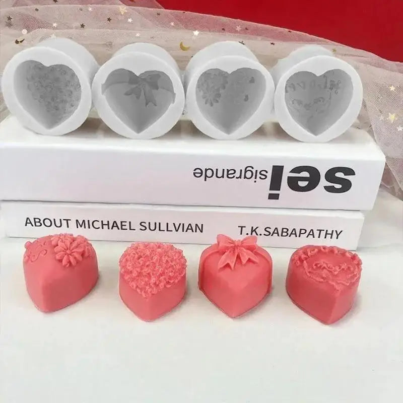 Rose & Bow Silicone Mold – Chocolate, Candy, Soap & Candle DIY Silicone Baking Mold Axl