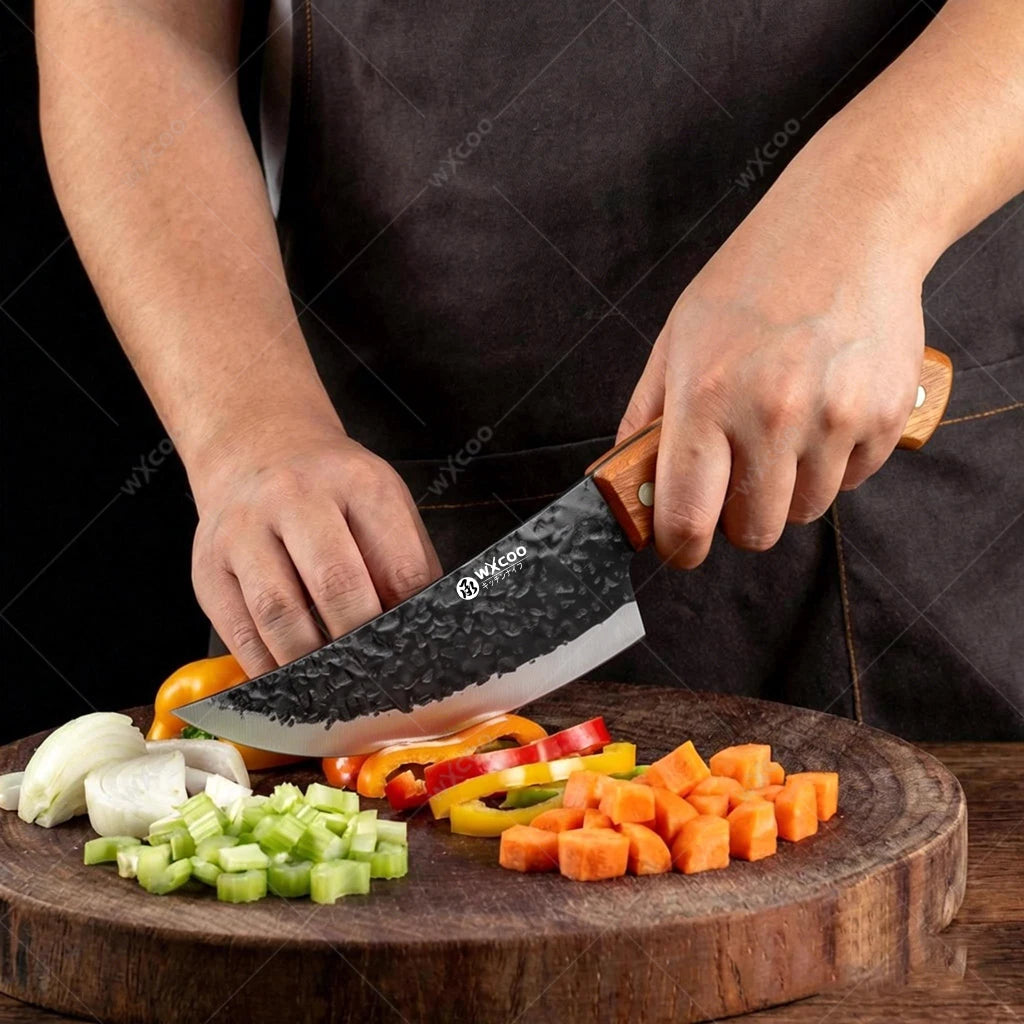 WXCOO Hand Forged Boning Knife – Stainless Steel Chef Knife Kitchen Boning Knife Axl