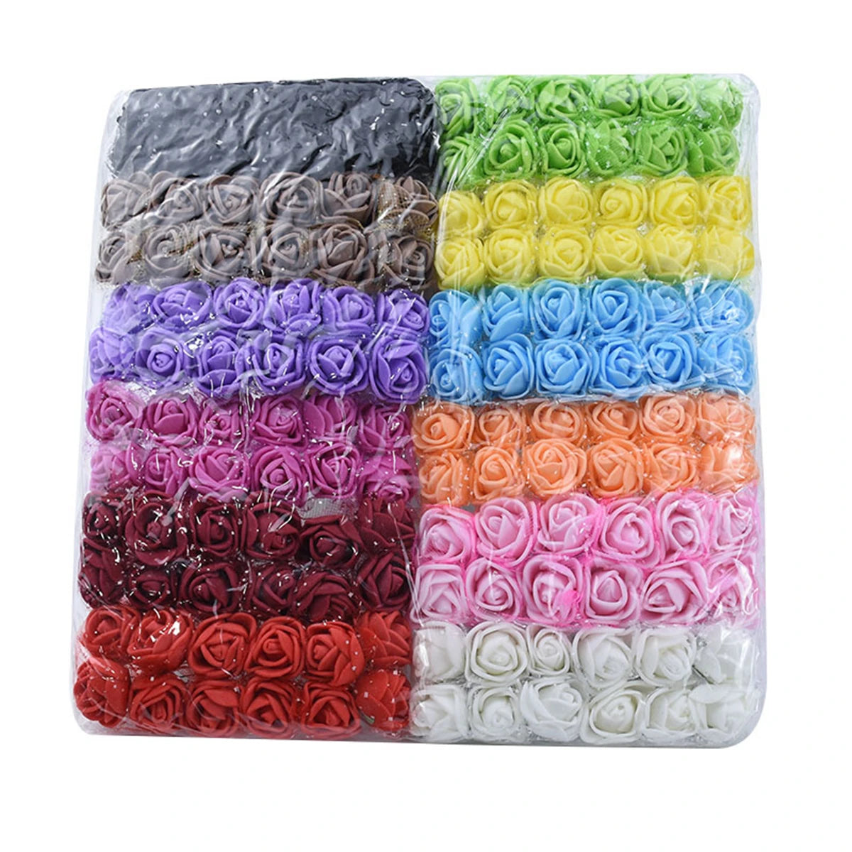 UV-Resistant Foam Rose Artificial Flowers 144 Pcs – DIY Décor Artificial Flower Heads Axl