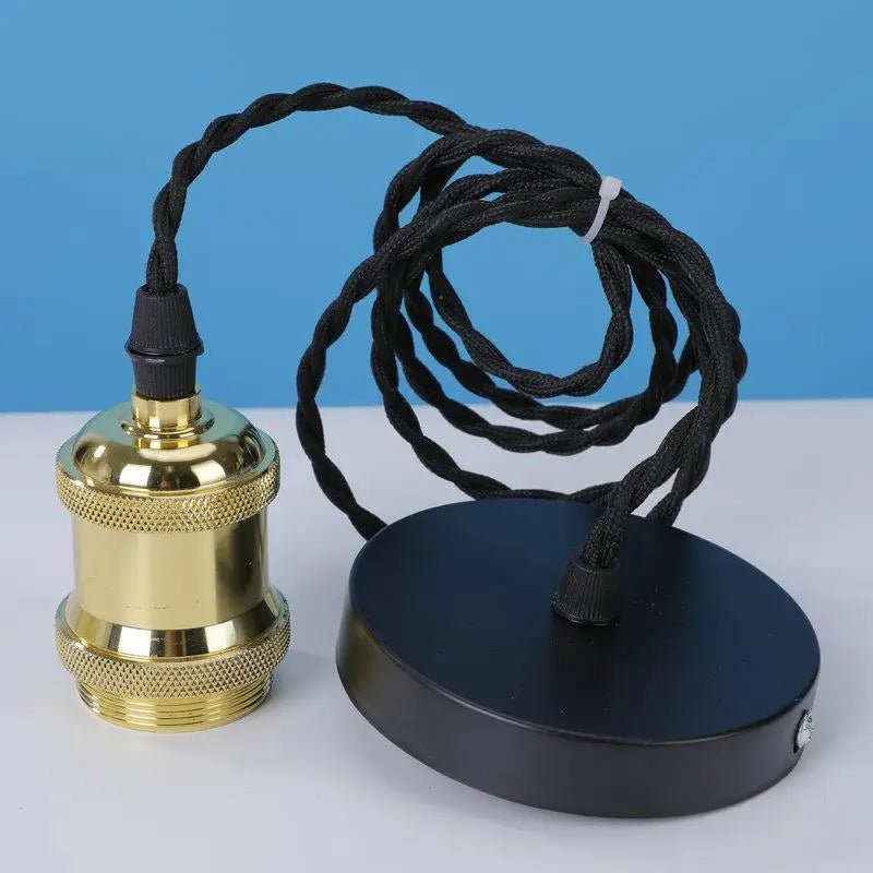E27 Ceiling Lamp Holder Socket with 100cm Hanging Wire Pendant Lamp Holder Axl A2 No plug