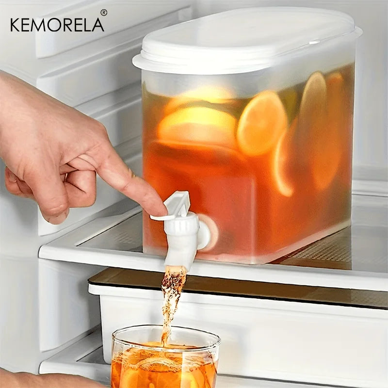 KEMORELA 3.5L Fridge Drink Dispenser with Faucet | Cold Beverage Beverage Dispenser Axl