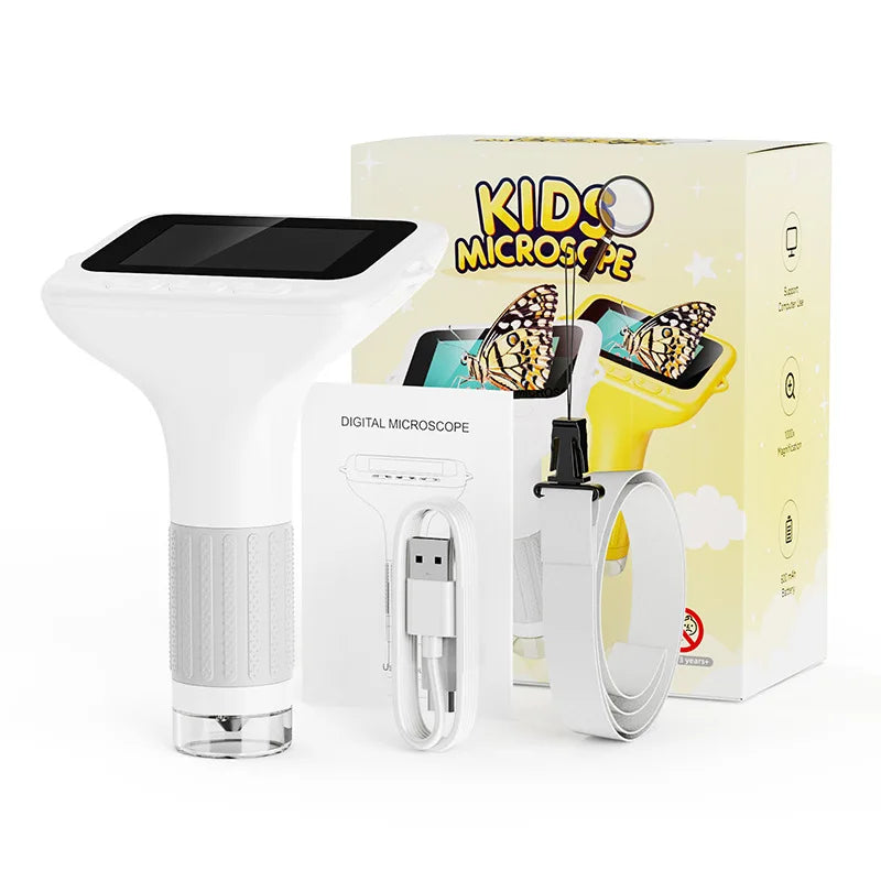 Kids Handheld Portable Optical Microscope – 500x Science Toy Kids Microscope Toy Axl