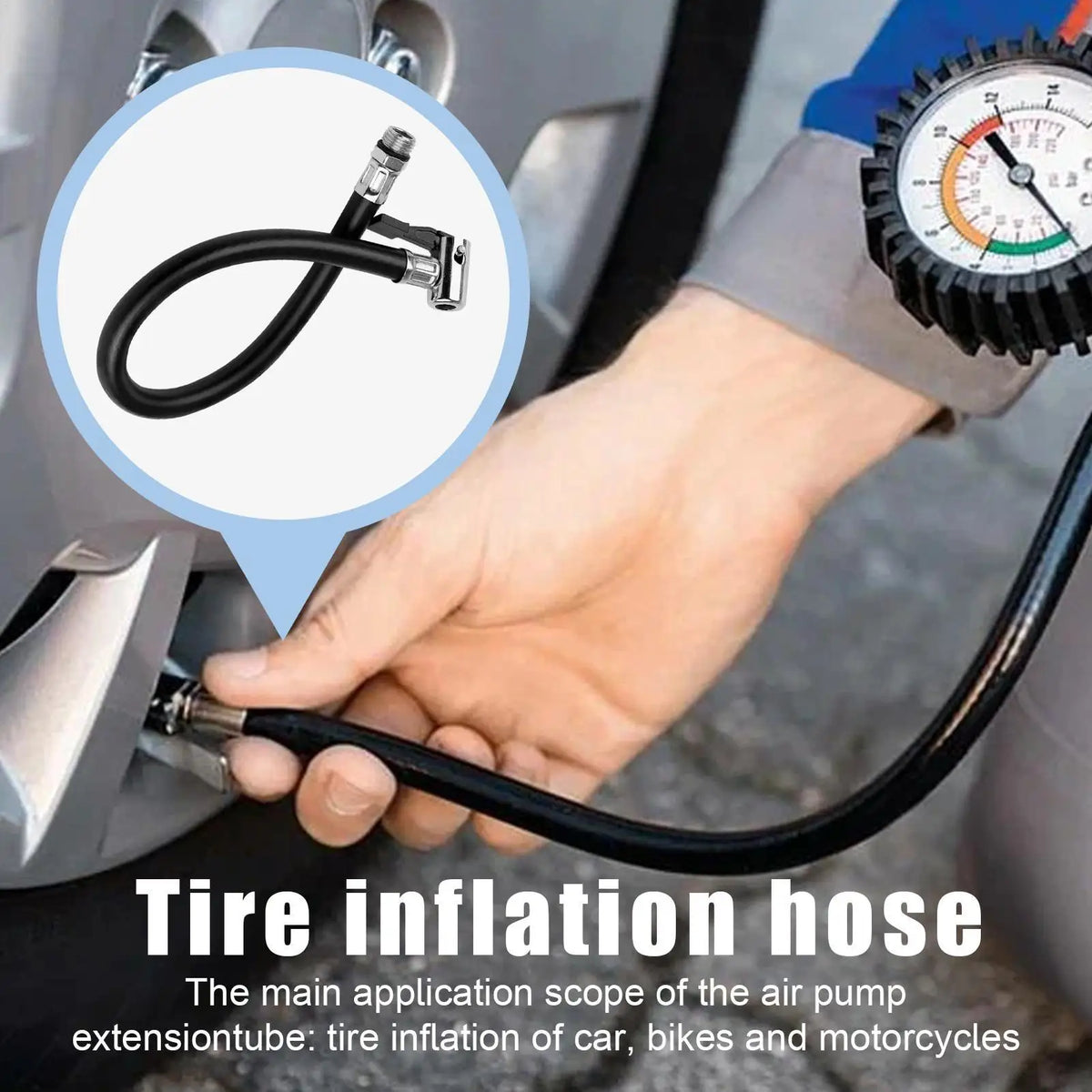 Tire Inflation Hose Valve Extension – RVs, Trucks & Motorcycles Tire Valve Extension Axl