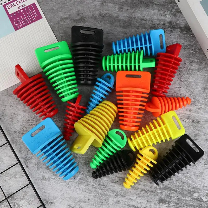 Universal Motorcycle Exhaust Wash Plug – Silicone Pipe Protector Exhaust Pipe Plug Axl