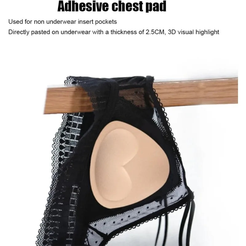 Silicone Bra Inserts 2 Pairs – Removable Bikini Pads & Cups Silicone Bra Inserts Axl