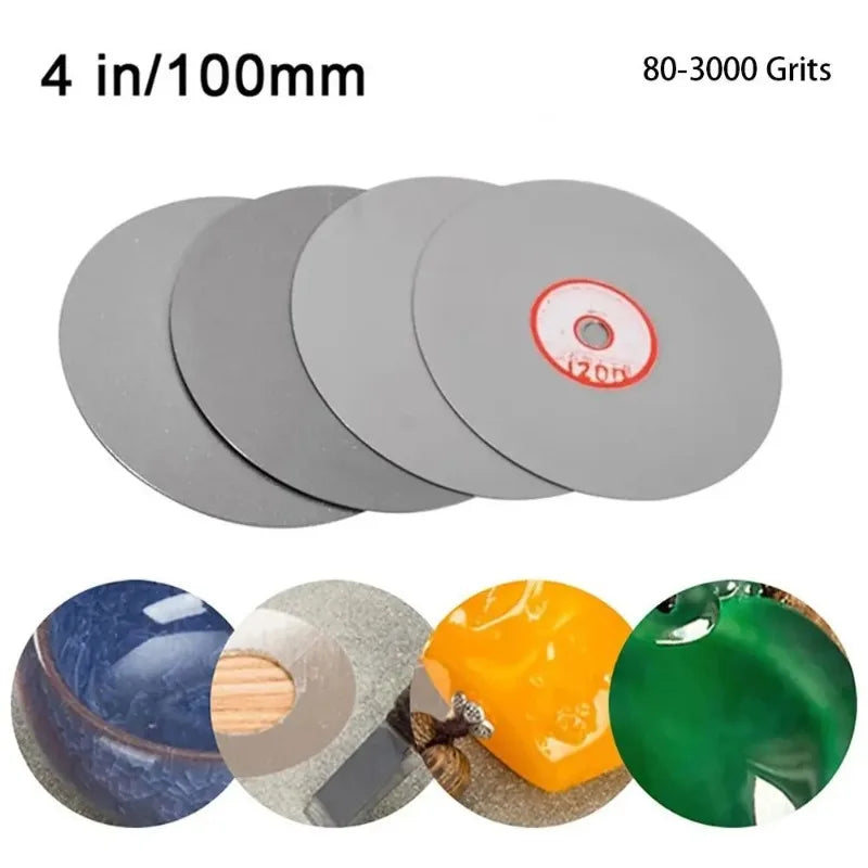 4" Diamond Grinding Disc 100mm 80-3000 Grit Abrasive Wheel Diamond Grinding Disc Axl