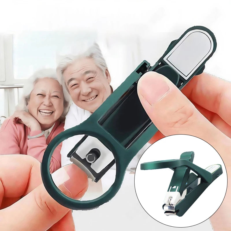 Nail Clipper with Magnifying Glass & Anti-Splash Guard Magnifying Nail Clipper Axl