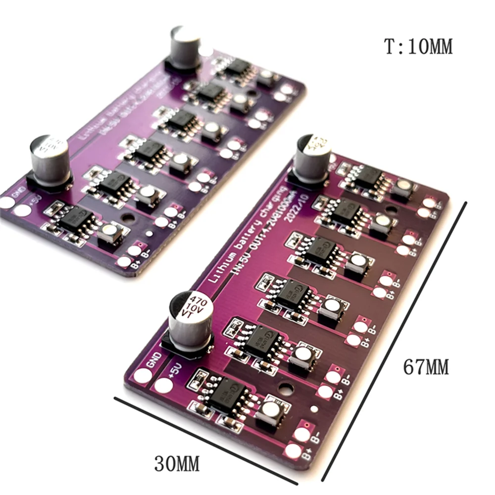 18650 Lithium Battery Charger Board 4056 – 6-Channel 5V 1A PCB Battery Charger Board Axl