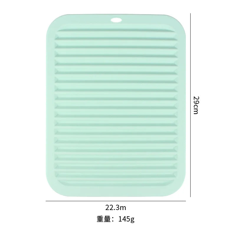Silicone Draining Mat – Heat-Resistant Trivet & Placemat Silicone Kitchen Mat Axl