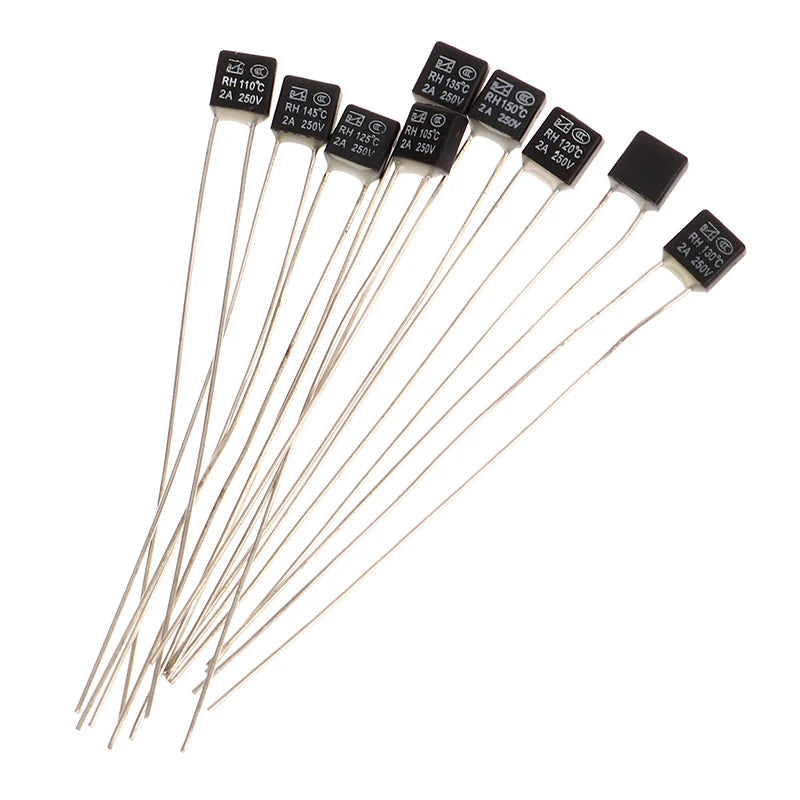 5-Pack Thermal Fuse 2A 250V – 105/120/145°C Temperature Switch Thermal Fuse Switch Axl