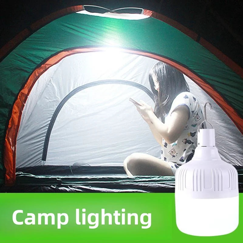 USB Rechargeable LED Camping Lantern Bulb with Hook – 2/4 Pack LED Camping Lantern Axl