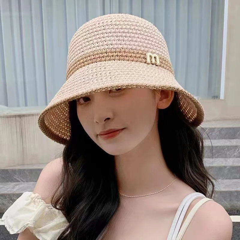 Women's Foldable Bucket Hat – UV Protection Summer Beach Hat Bucket Sun Hat Axl Beige