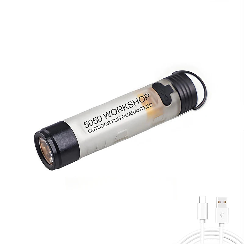 Pocket Mini LED Flashlight – USB Rechargeable Keychain Torch Mini LED Flashlight Axl A
