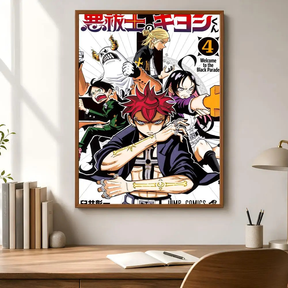 Ultimate Exorcist Kiyoshi Waterproof Self-Adhesive Anime Poster Anime Wall Poster Axl